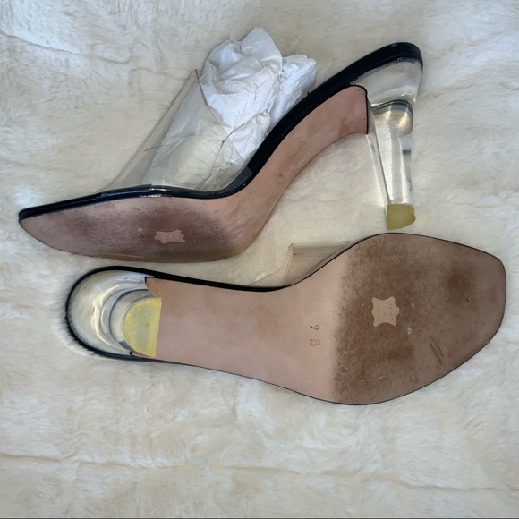 SASHA LONDON VINTAGE…CLEAR/BLACK MADE IN SPAIN…9 M EUC - Picture 5 of 11